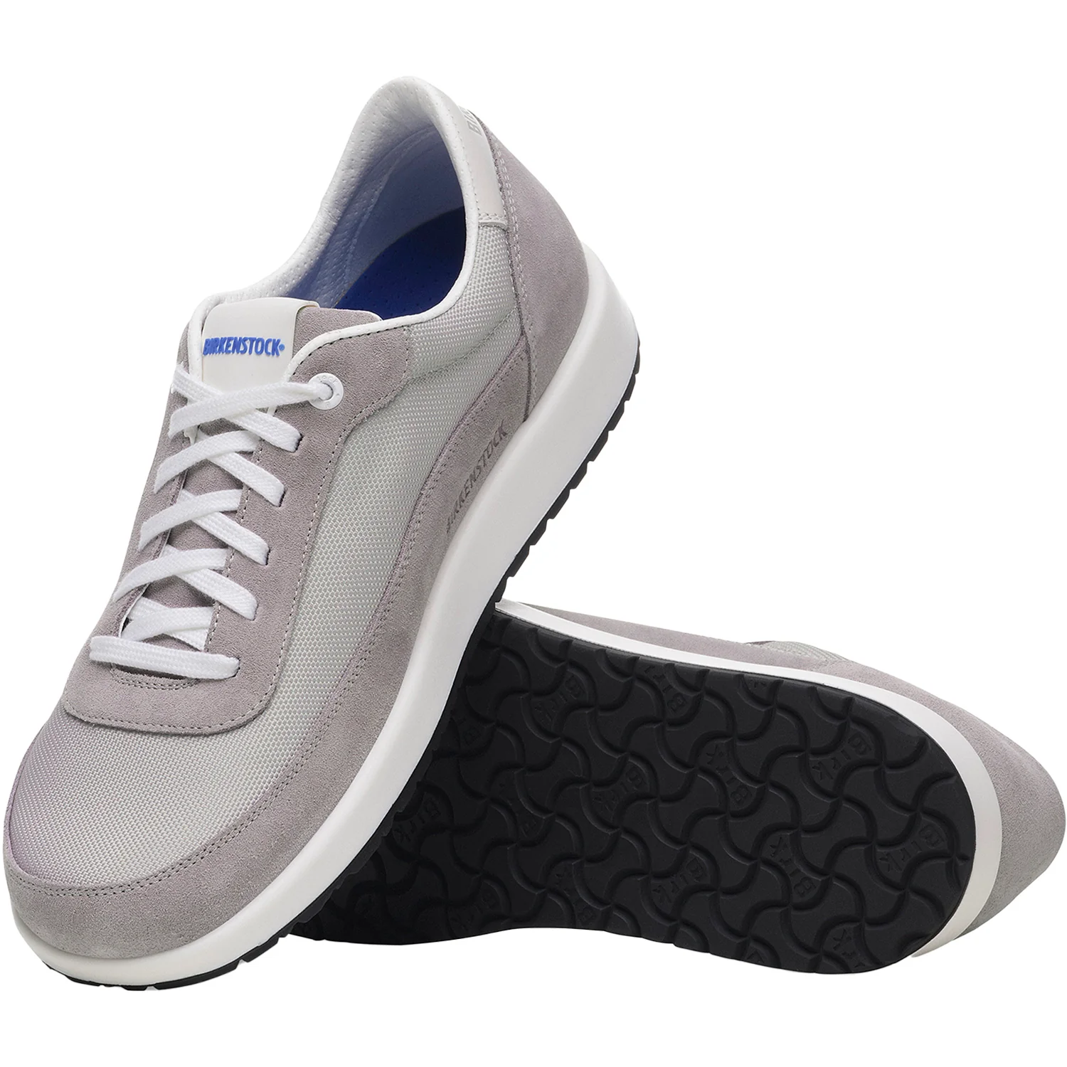 Birkenstock Honnef City Unisex Sneakers Whale Gray/Stone Coin Suede/Textile - Image 3