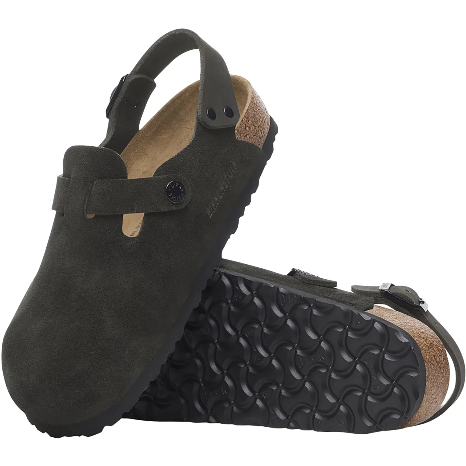 Birkenstock Tokio Unisex Clogs Black Suede - Image 3