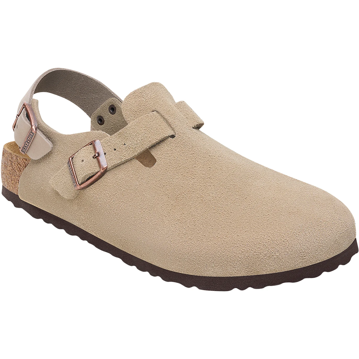 Birkenstock Tokio Unisex Clogs Taupe Suede - Image 4