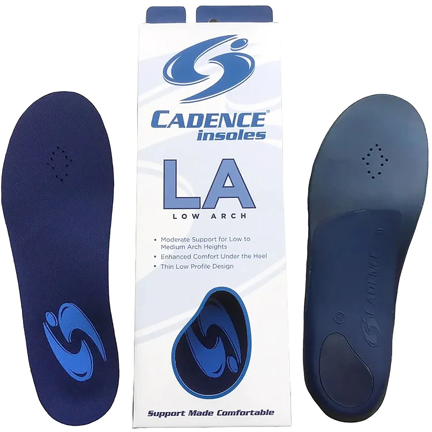 Cadence Low Arch Insoles Unisex Insoles Blue