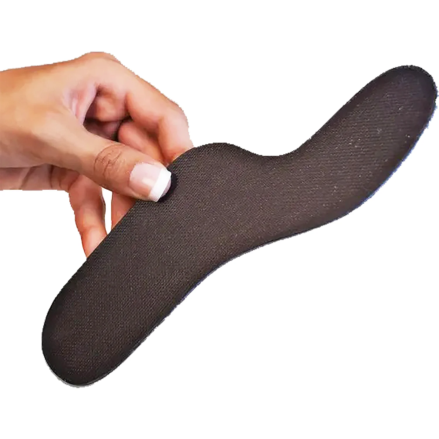 Carboplast Contoured Morton's Toe Plate Rigid Unisex Insoles Black - Image 2