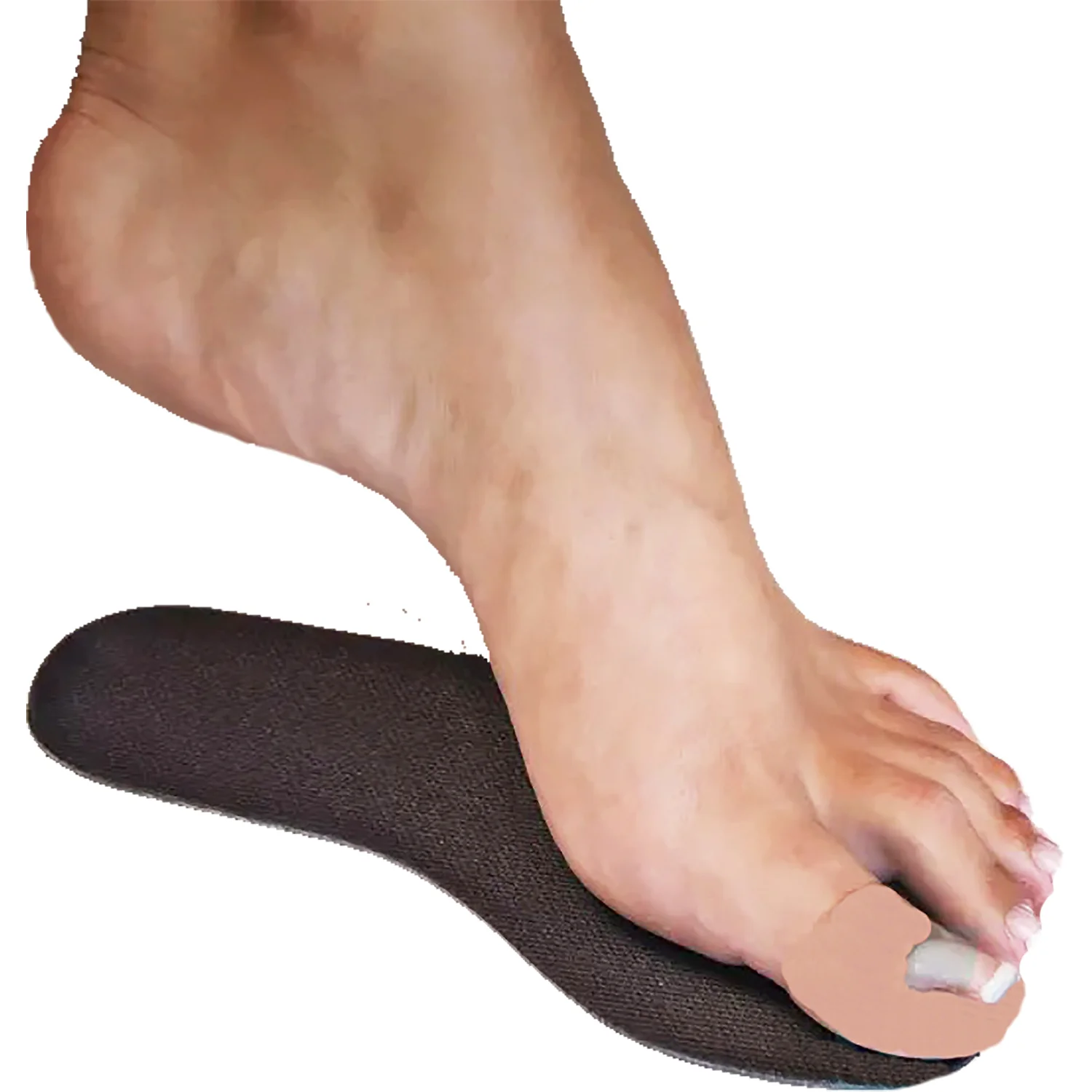 Carboplast Contoured Morton's Toe Plate Rigid Unisex Insoles Black - Image 3