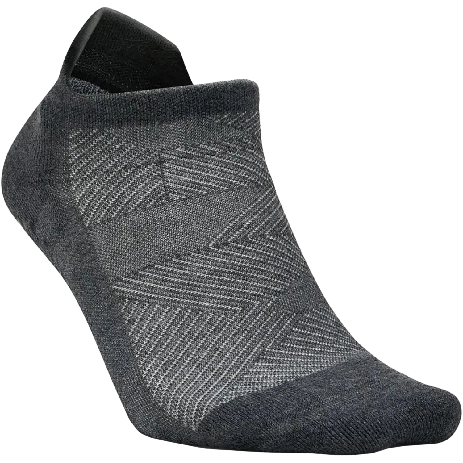 Feetures Elite Grip Max Cushion Tab Unisex Athletic Shoes Socks Flow Gray