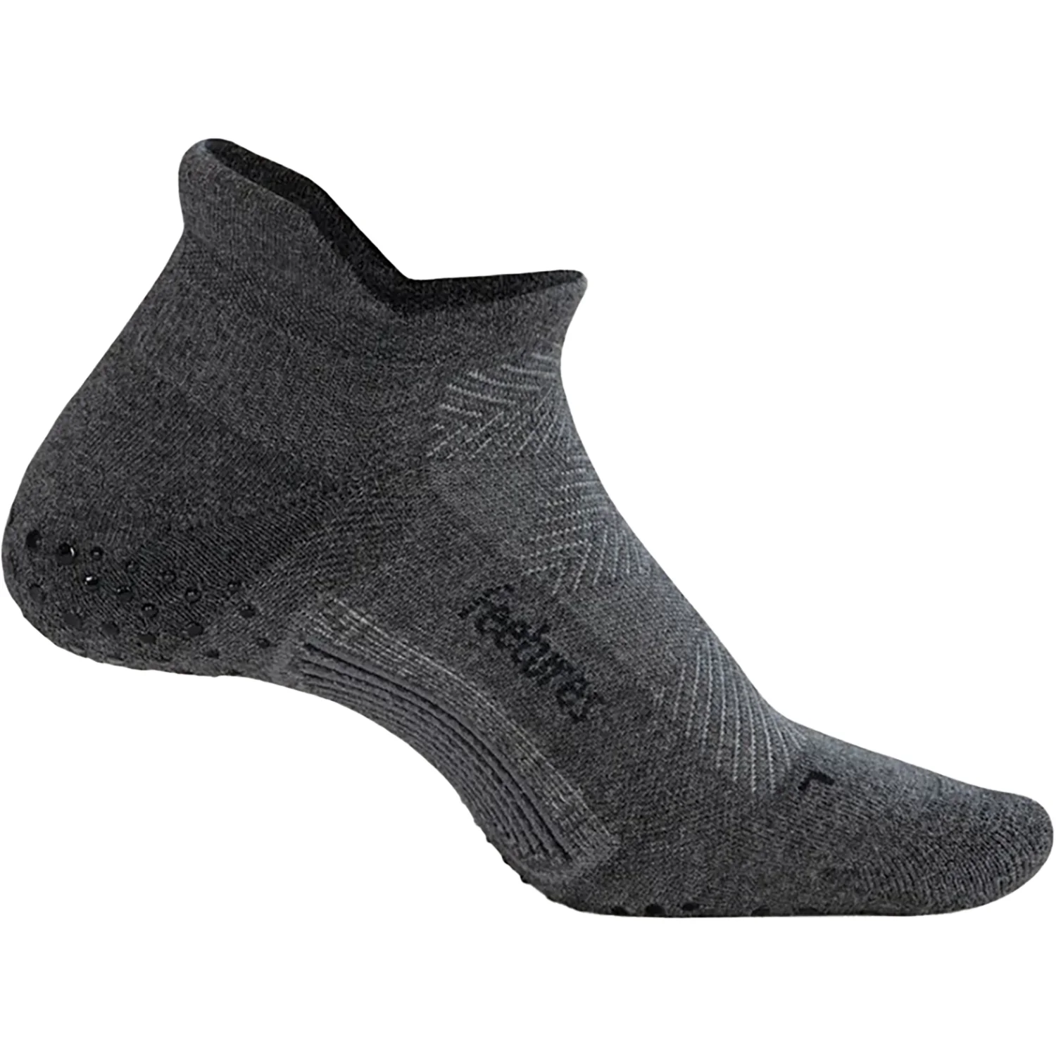 Feetures Elite Grip Max Cushion Tab Unisex Athletic Shoes Socks Flow Gray - Image 2