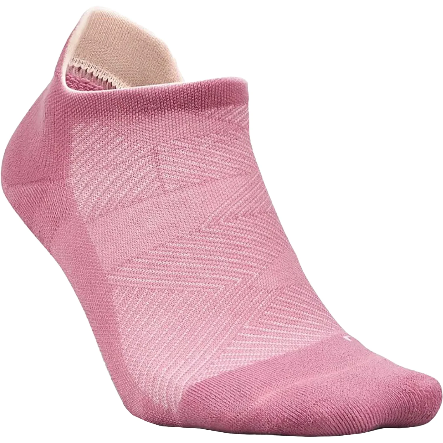 Feetures Elite Grip Max Cushion Tab Unisex Athletic Shoes Socks Posture Pink