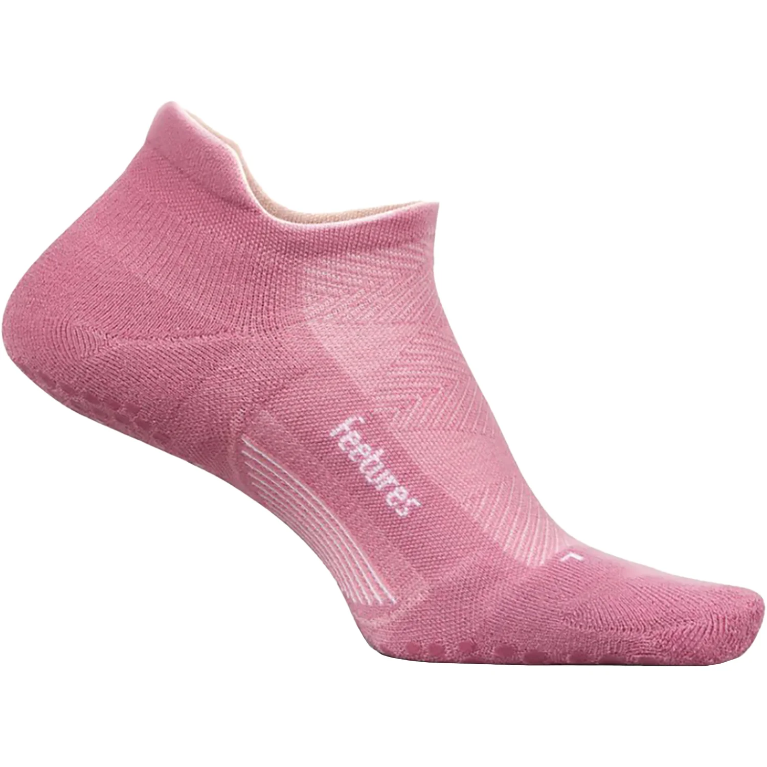 Feetures Elite Grip Max Cushion Tab Unisex Athletic Shoes Socks Posture Pink - Image 2