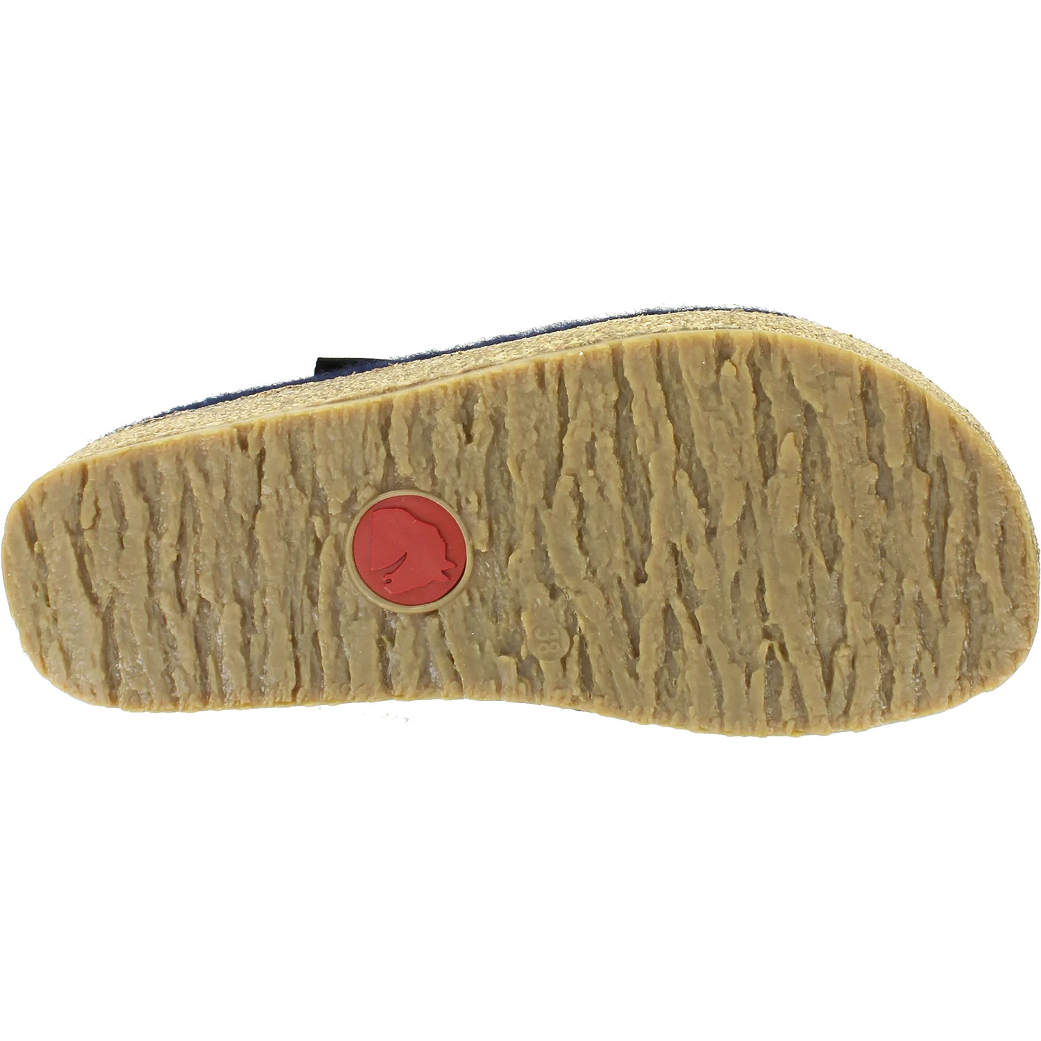 Haflinger Zig Zag Unisex Wool Clogs Captains Blue Wool - Image 4