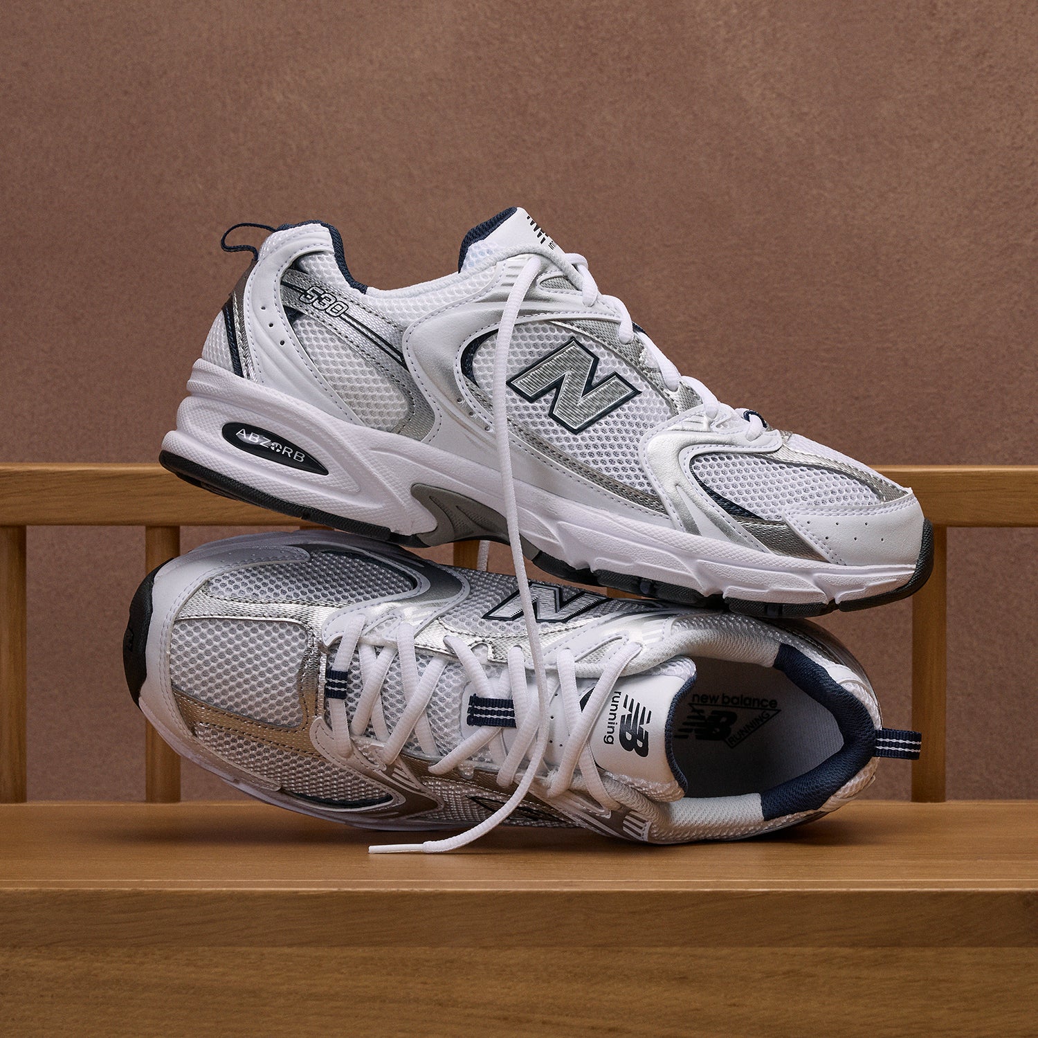 New Balance MR530SG Unisex Athletic Shoes White/Natural Indigo - Image 5