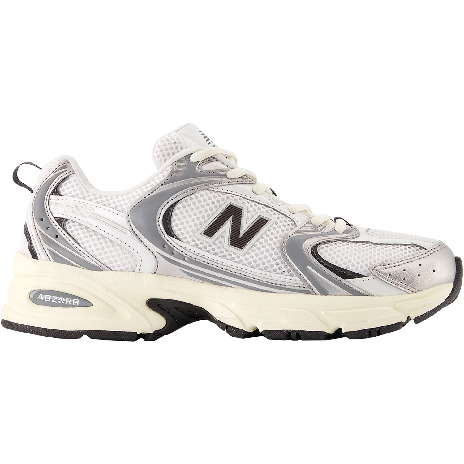New Balance U530ESA Unisex Athletic Shoes Silver Metallic