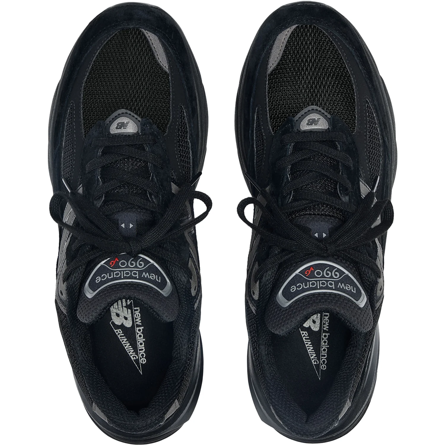New Balance U990BB6 Unisex Running Shoes Black/Black Suede/Mesh - Image 2