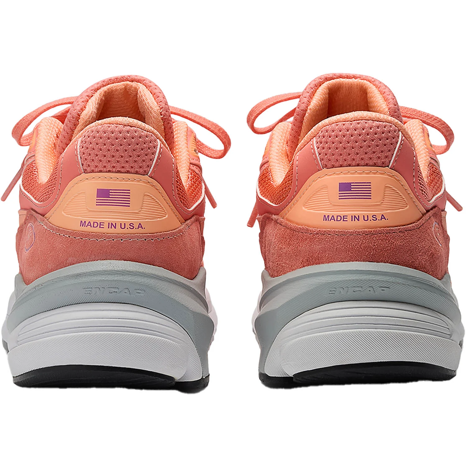New Balance U990SR6 Unisex Running Shoes Sunrise/Grey - Image 6