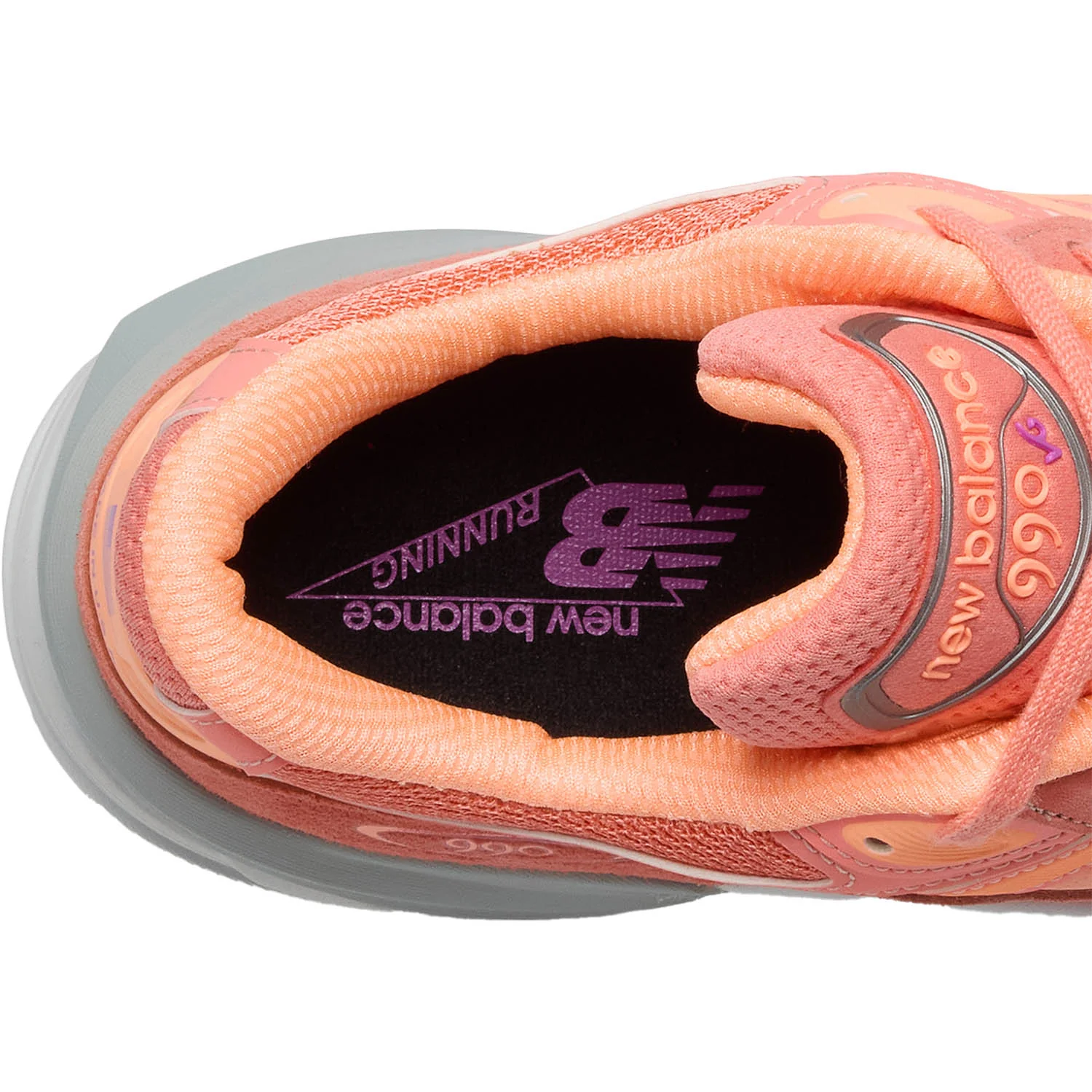 New Balance U990SR6 Unisex Running Shoes Sunrise/Grey - Image 8