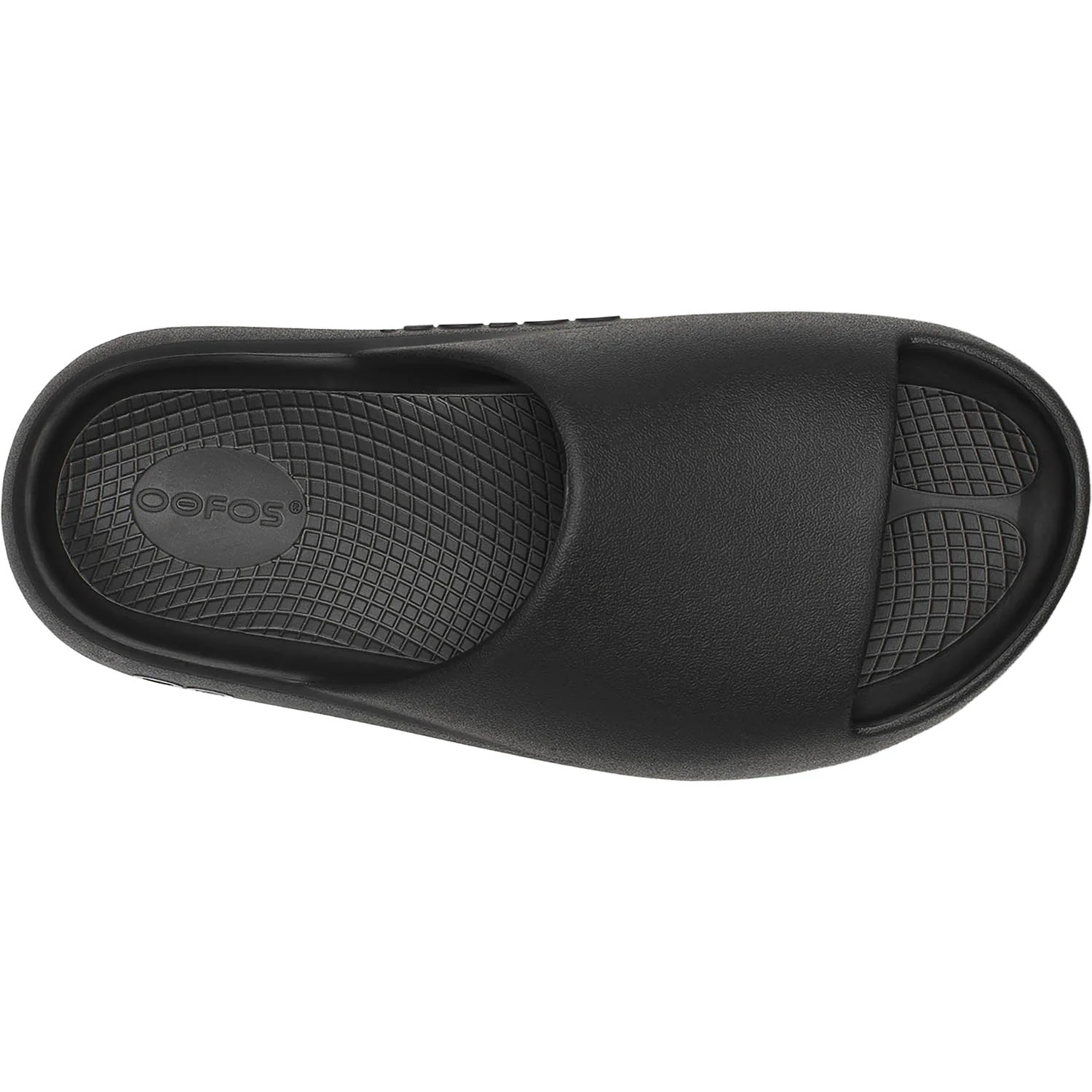 OOFOS OOahh+ Unisex Recovery Slide Sandals Black - Image 2