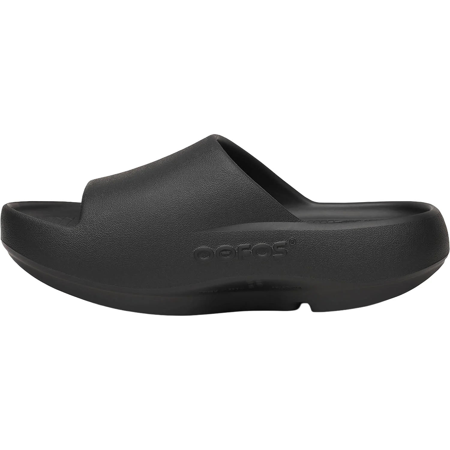 OOFOS OOahh+ Unisex Recovery Slide Sandals Black - Image 3