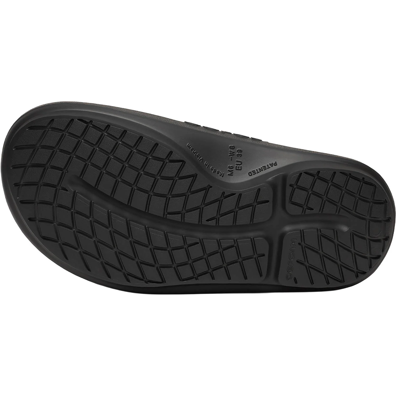 OOFOS OOahh+ Unisex Recovery Slide Sandals Black - Image 4
