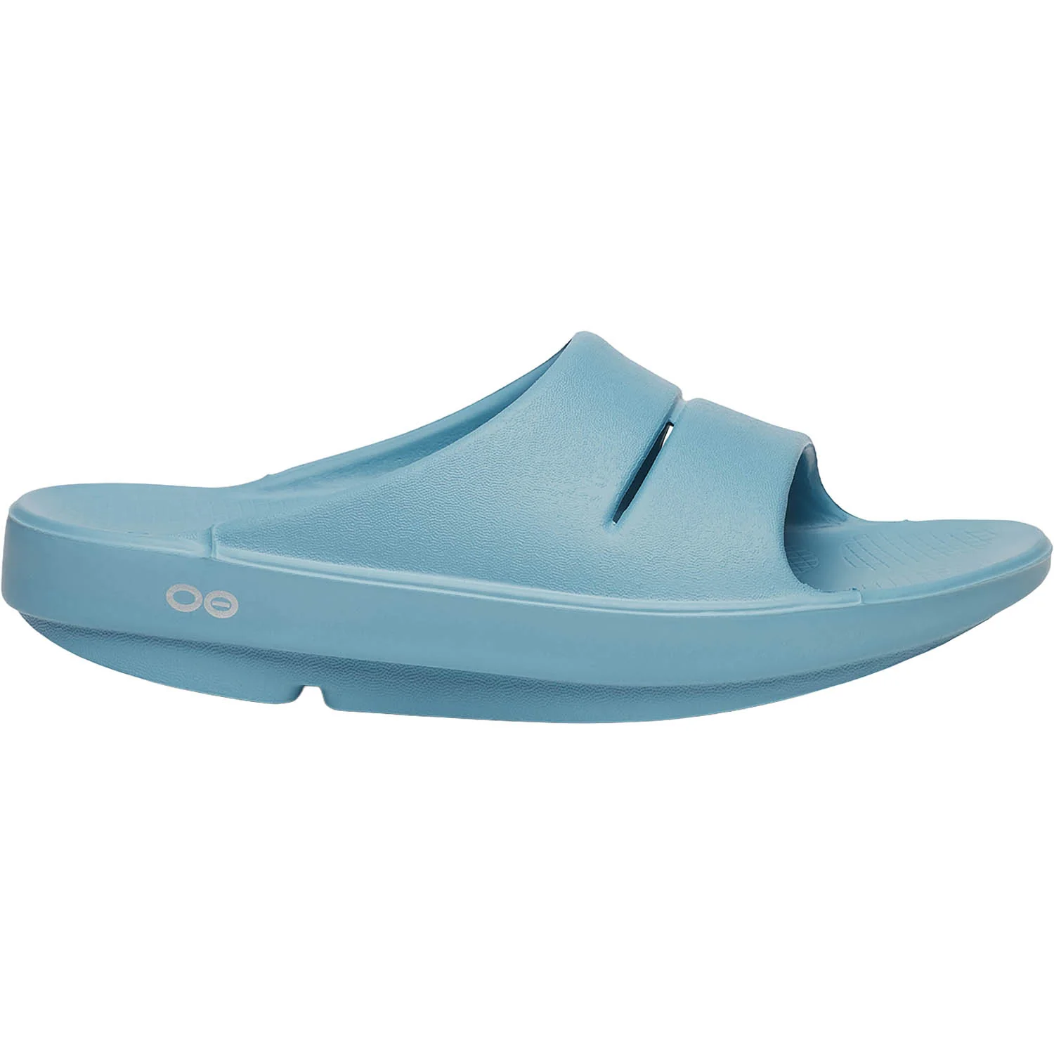 OOFOS OOahh Unisex Recovery Slide Sandals Ocean Blue