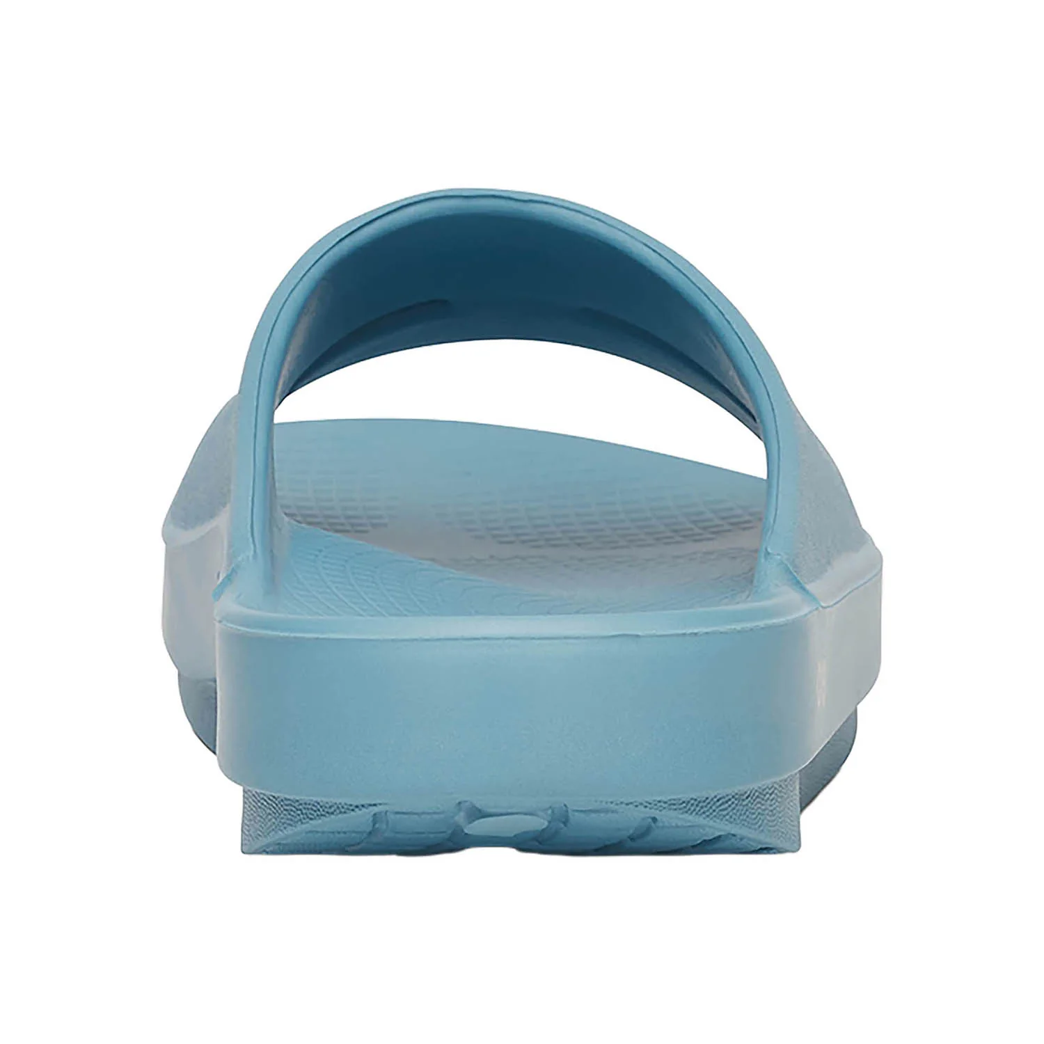 OOFOS OOahh Unisex Recovery Slide Sandals Ocean Blue - Image 6
