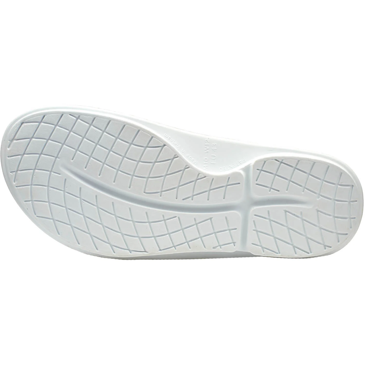 OOFOS OOahh Sport Flex Unisex Recovery Slide Sandals White - Image 3
