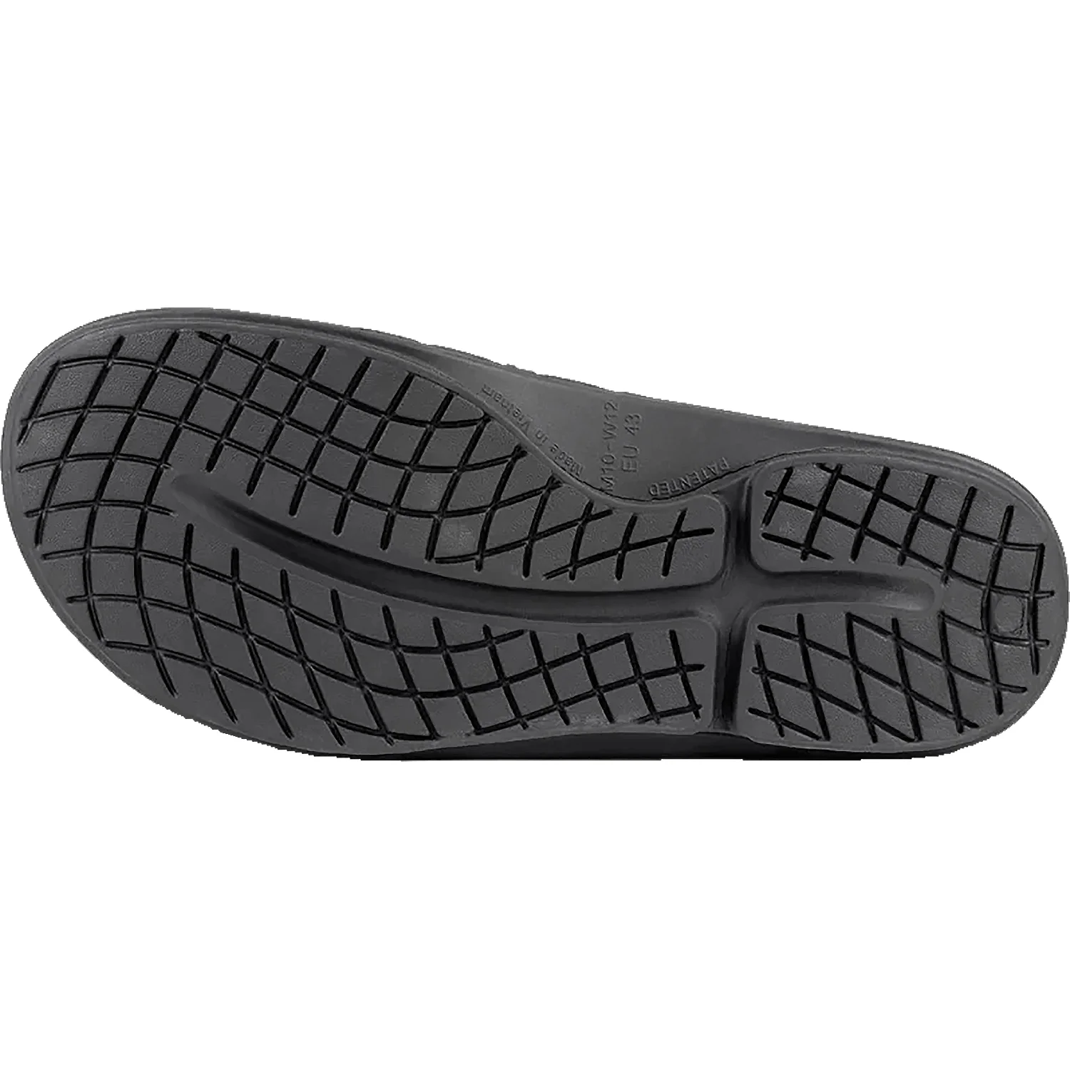 OOFOS OOahh Sport Flex Unisex Recovery Slide Sandals Black Synthetic - Image 4