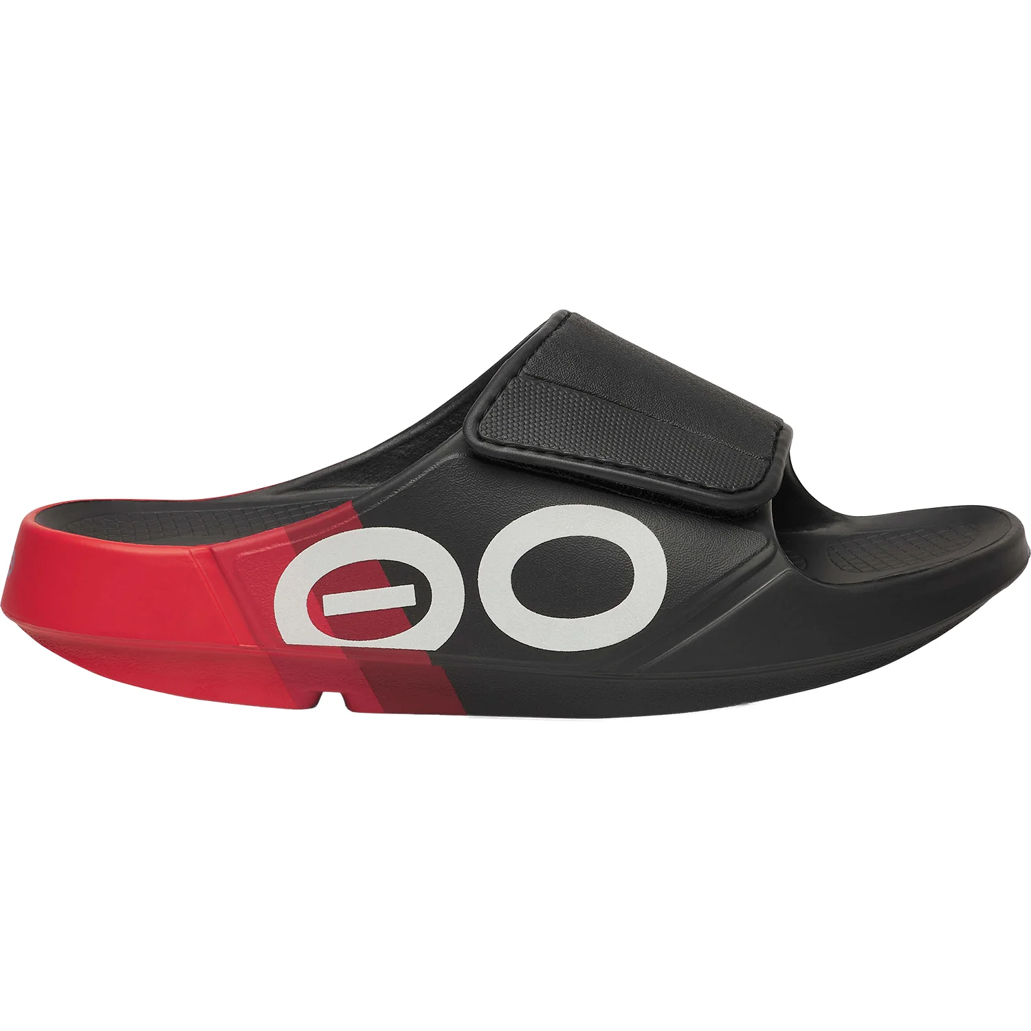 OOFOS OOahh Sport Flex Limited Unisex Recovery Slide Sandals Fire Rally
