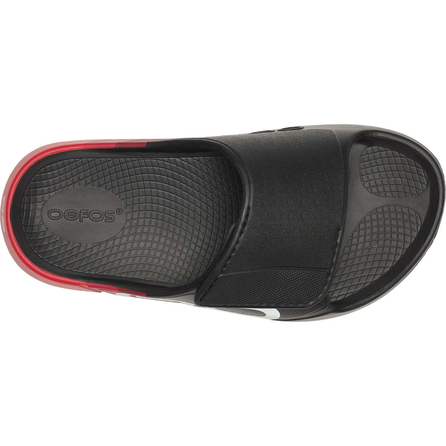 OOFOS OOahh Sport Flex Limited Unisex Recovery Slide Sandals Fire Rally - Image 2