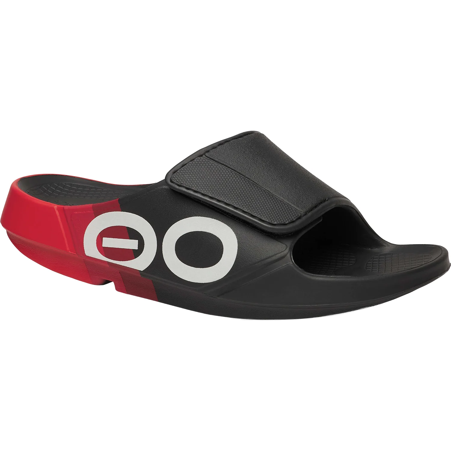 OOFOS OOahh Sport Flex Limited Unisex Recovery Slide Sandals Fire Rally - Image 5