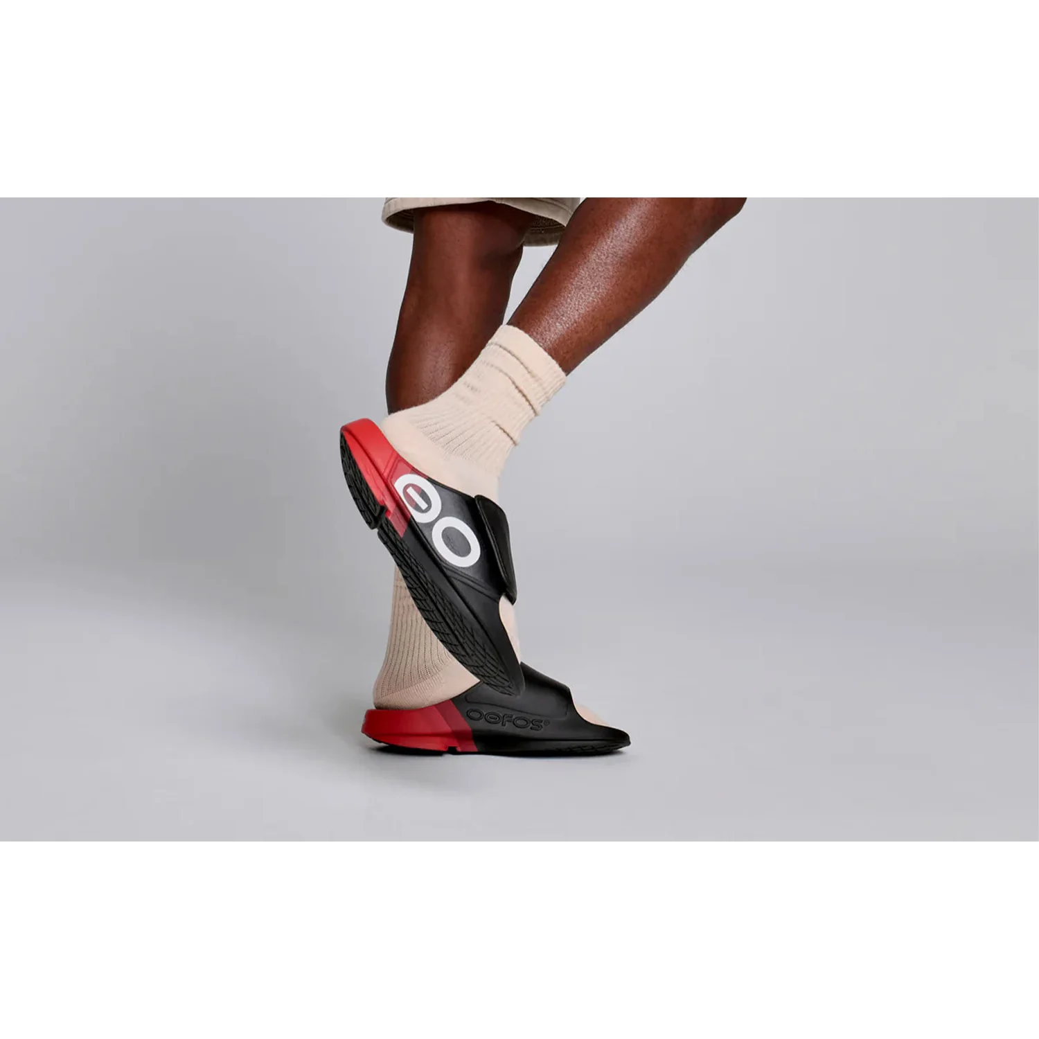 OOFOS OOahh Sport Flex Limited Unisex Recovery Slide Sandals Fire Rally - Image 6