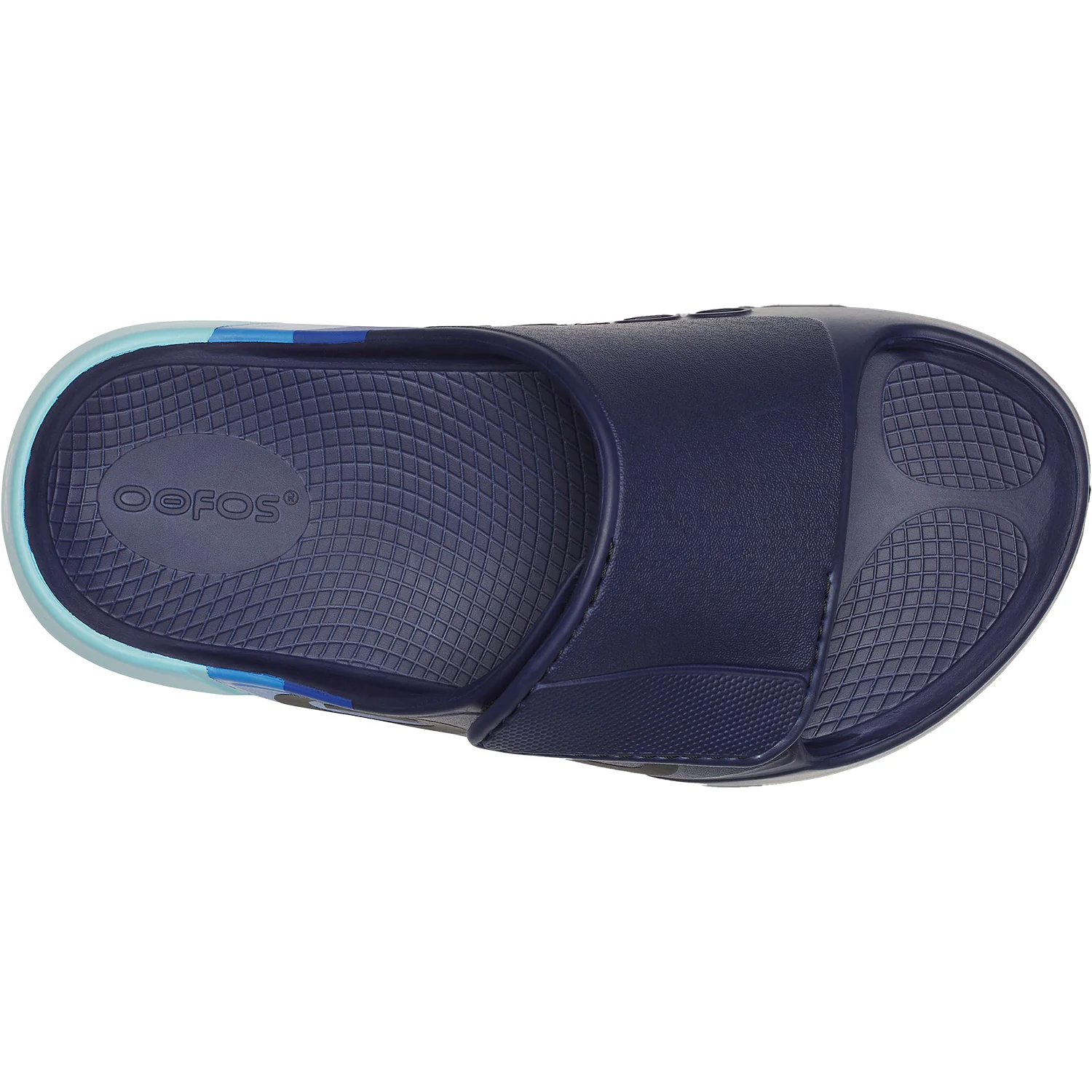 OOFOS OOahh Sport Flex Limited Slide Unisex Recovery Slide Sandals Sky Rally Synthetic - Image 2