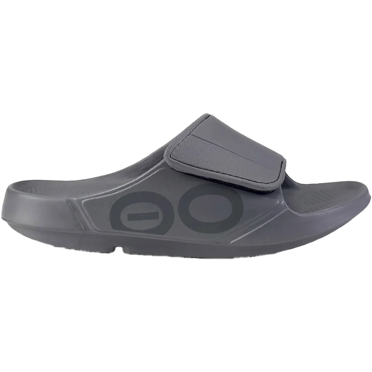 OOFOS OOahh Sport Flex Unisex Recovery Slide Sandals Slate Synthetic