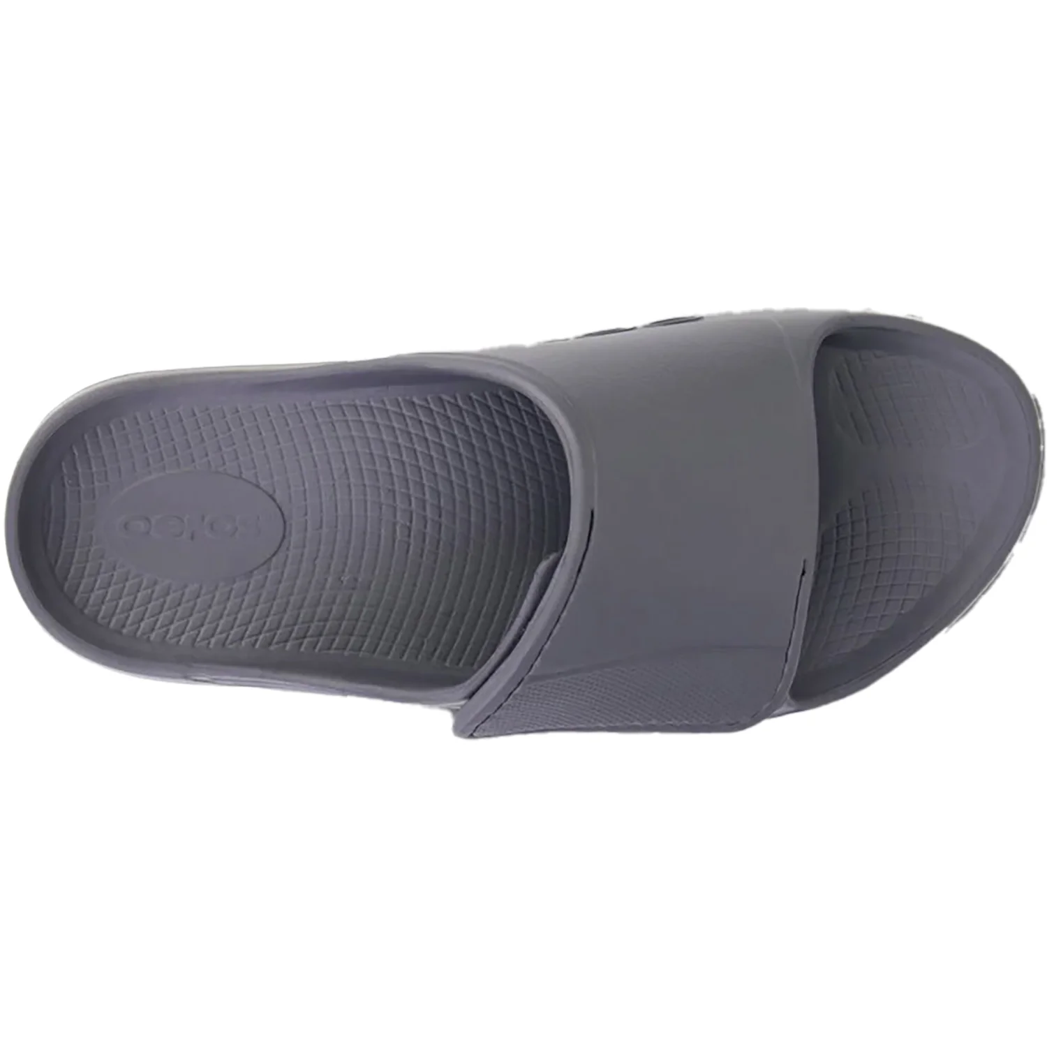 OOFOS OOahh Sport Flex Unisex Recovery Slide Sandals Slate Synthetic - Image 2
