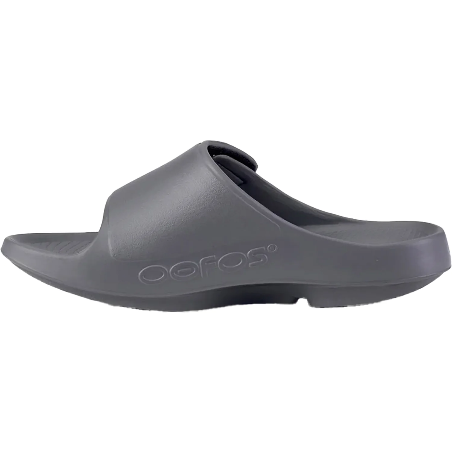 OOFOS OOahh Sport Flex Unisex Recovery Slide Sandals Slate Synthetic - Image 3