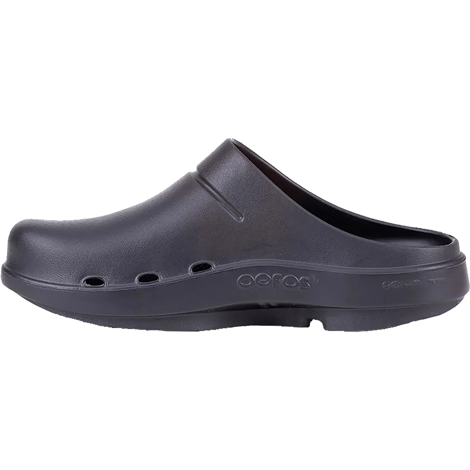 OOFOS OOcloog Unisex Open Back Clogs Black Matte Synthetic - Image 3