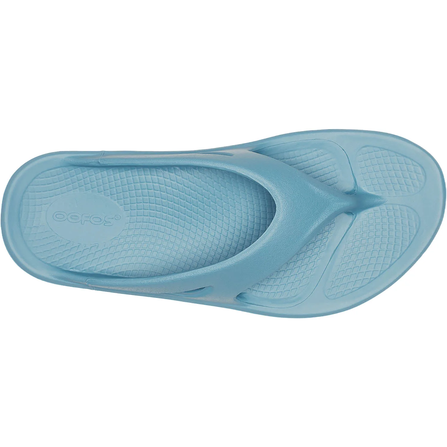 OOFOS OOriginal Unisex Recovery Slide Sandals Ocean Blue - Image 2