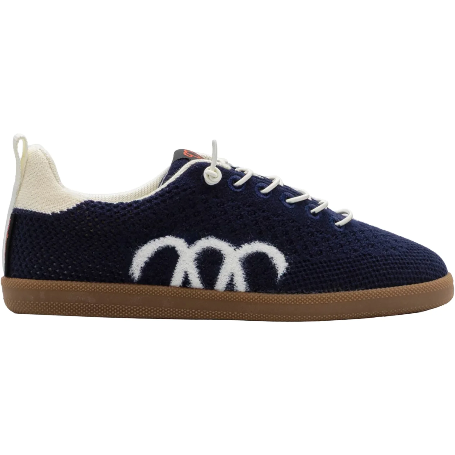 Woolloomooloo Engadine Merino Wool Unisex Sporty Lace Up Shoes Navy/Ecru