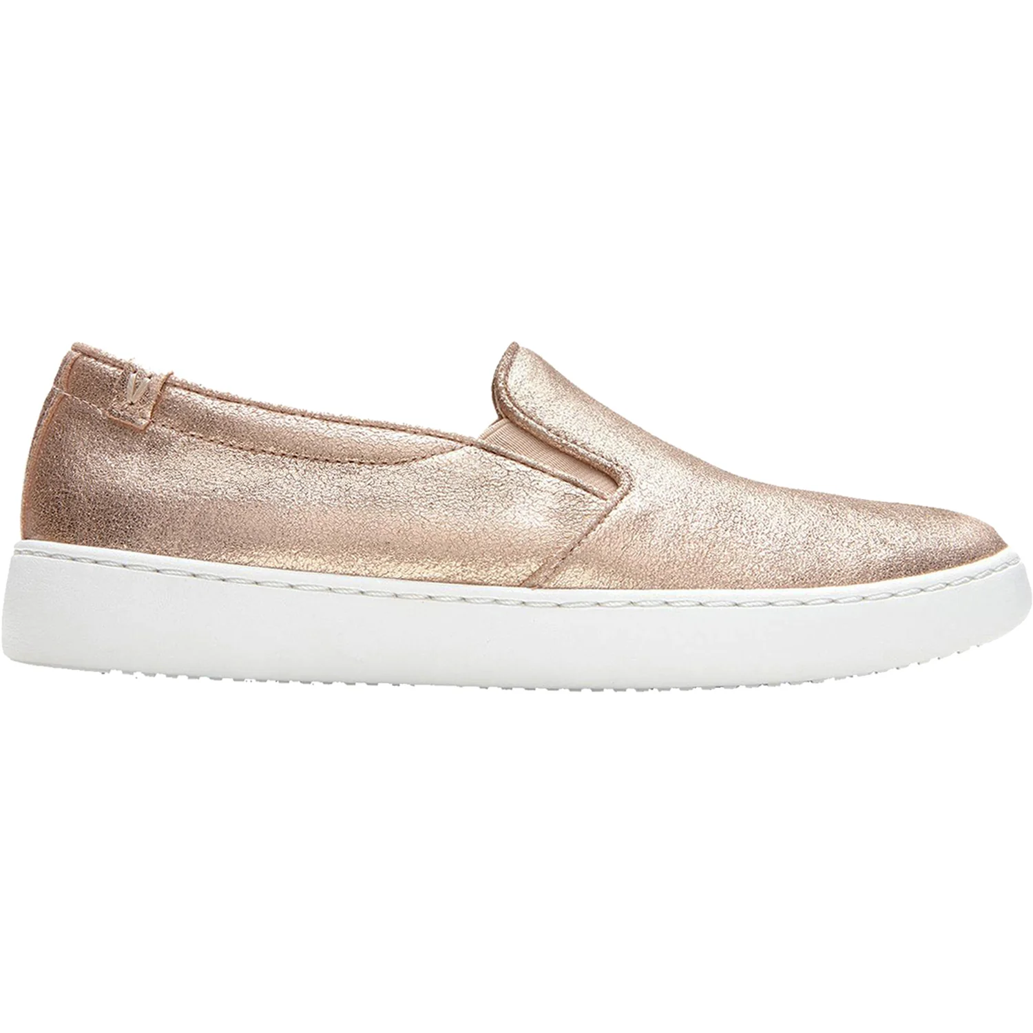 Vionic Avery Pro Non-Slip Women's Slip On Shoes Rose Gold Metallic Suede