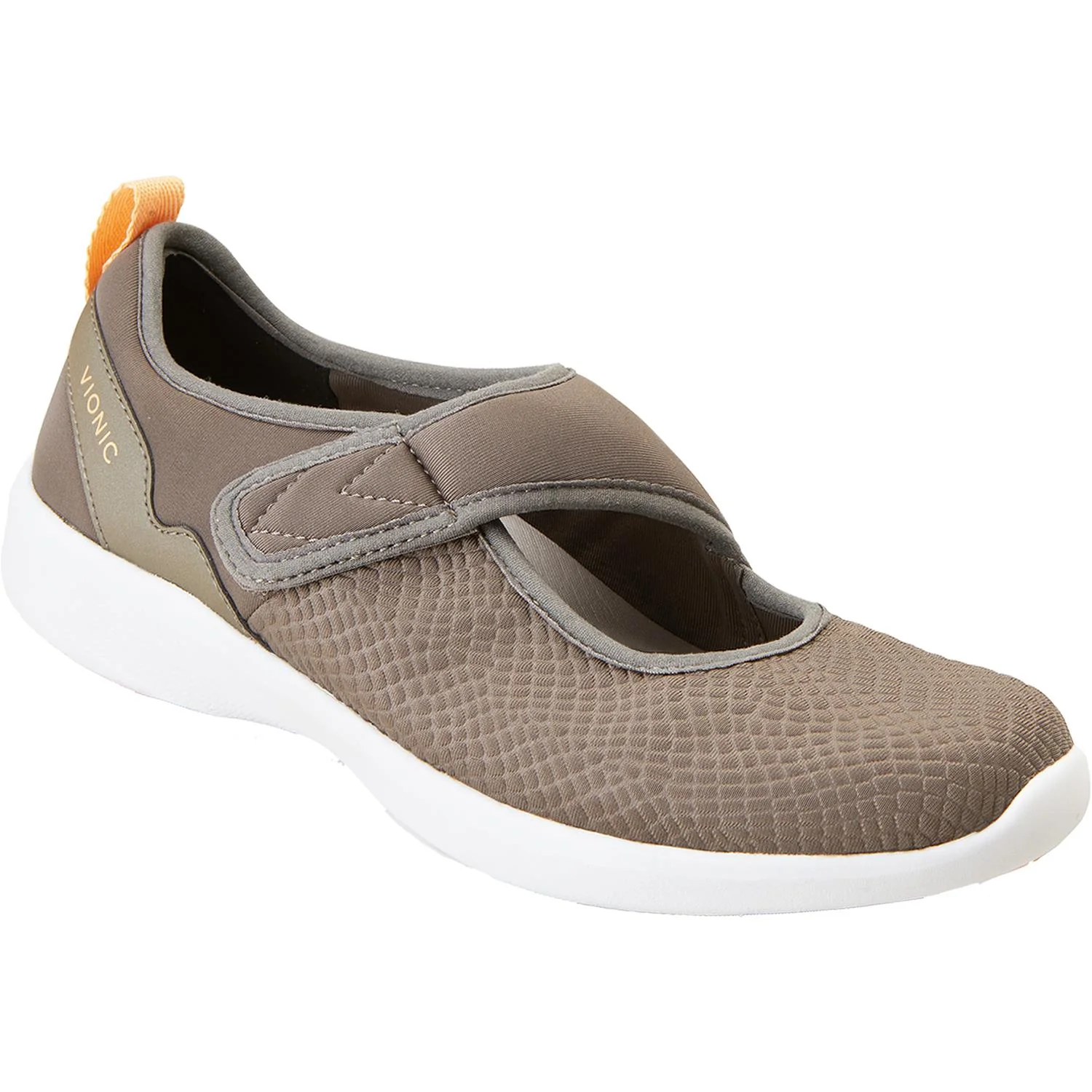 Vionic Sonnet Women's Slip On Sneakerss Greige Fabric - Image 2