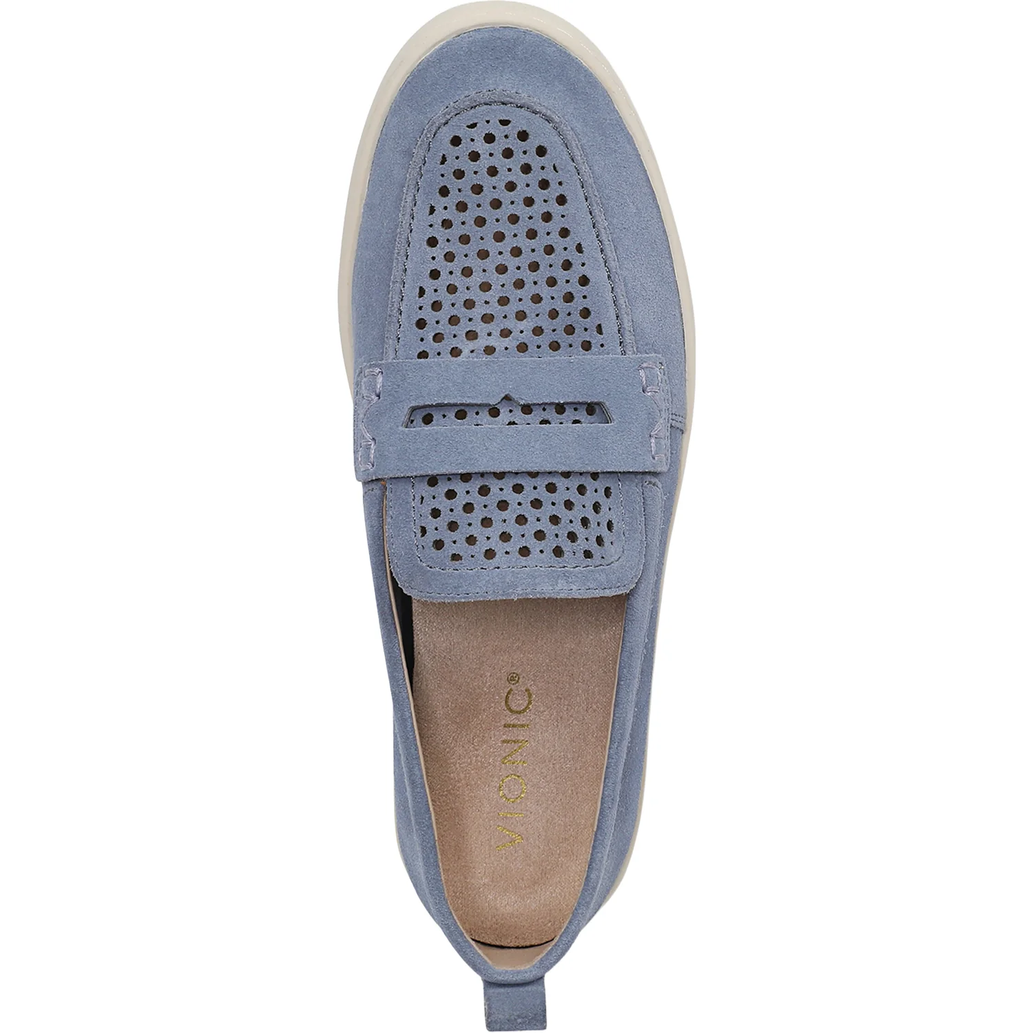 Vionic Uptown Perf Women's Casual Shoes Pacific Blue - Image 2