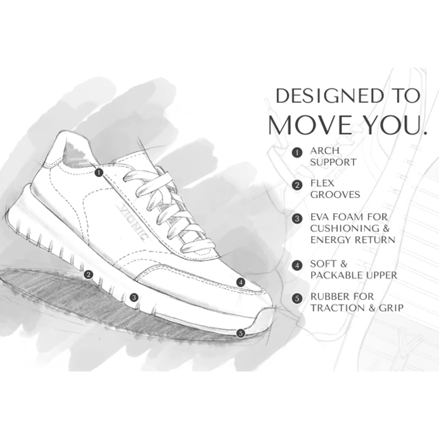 Vionic Uptown Sneaker Women's Casual Lace-Ups Polluted Silver Leather - Image 5