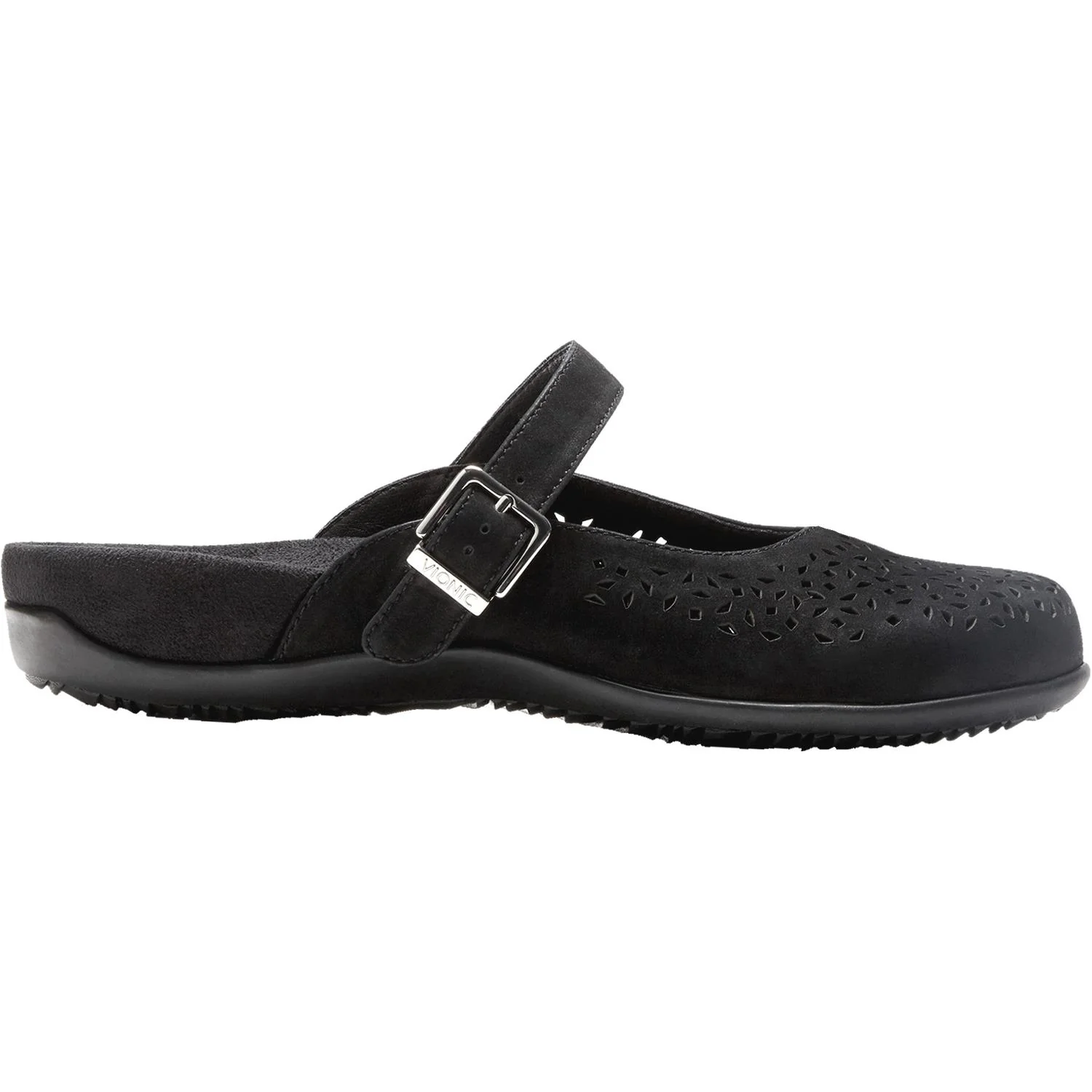 Vionic Lidia Women's Slip On Mules Black Suede