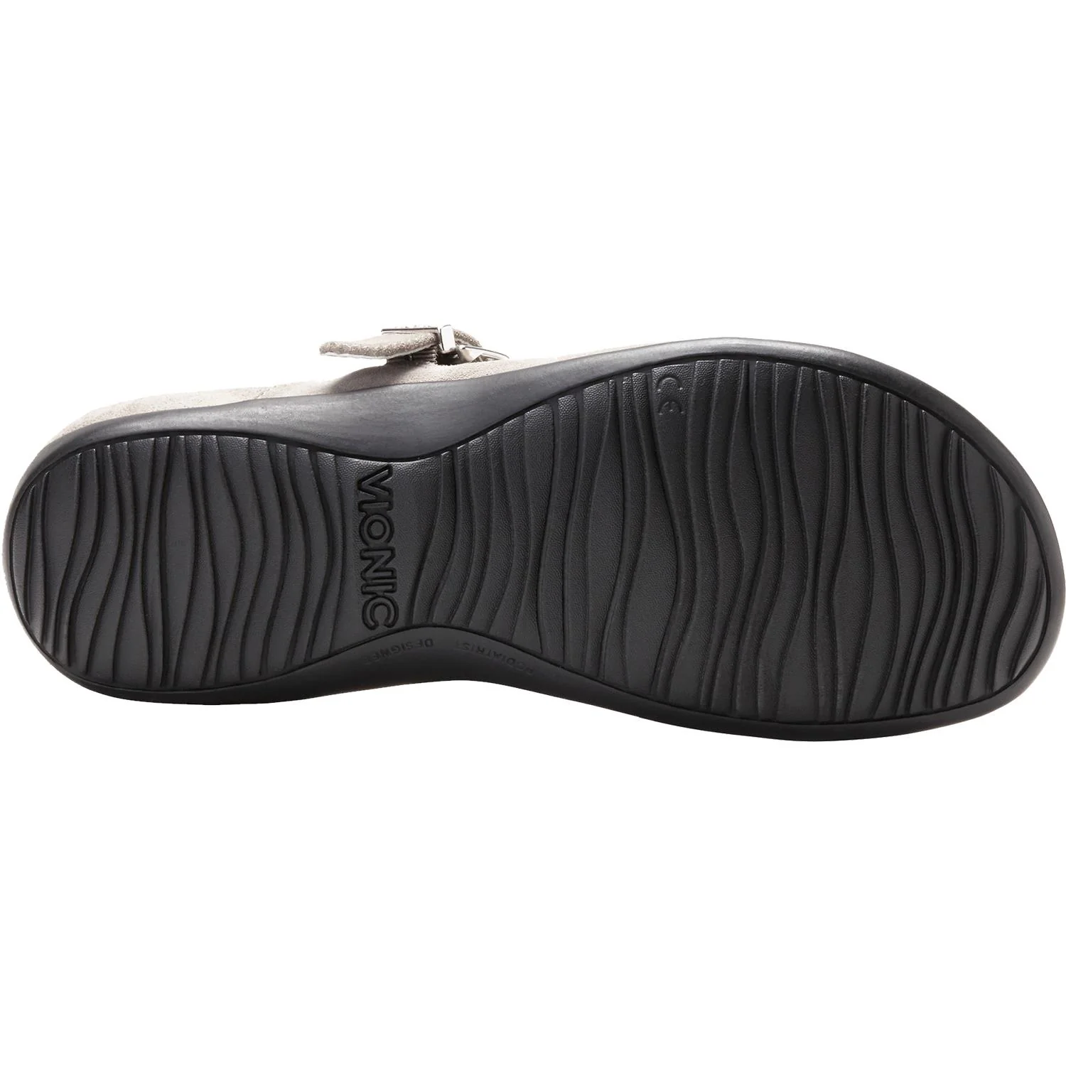Vionic Lidia Women's Slip On Mules Grey Leather - Image 4