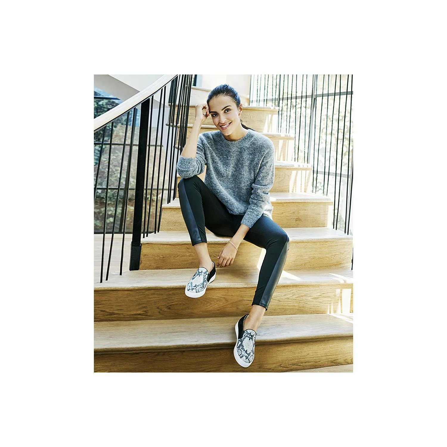 Vionic Midi Women's Slip Ons Black Suede - Image 4