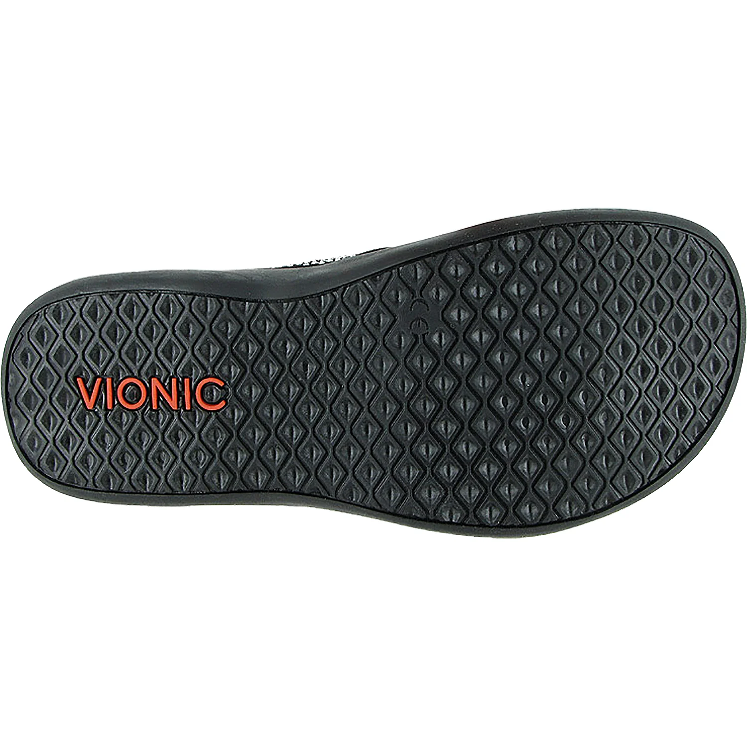 Vionic Tide Rhinestones Women's Flip Flopss Sandals Black Suede - Image 4