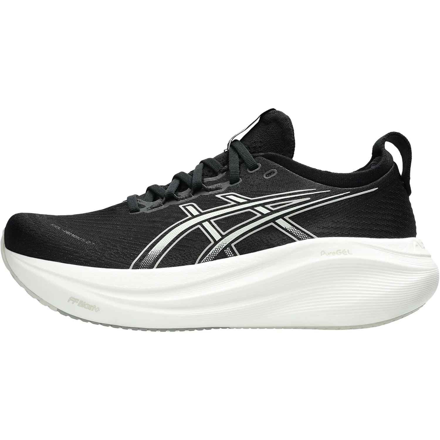 ASICS Gel Nimbus 27 (Neutral Support) Women's Athletic Shoes Black/Lake Grey - Image 3