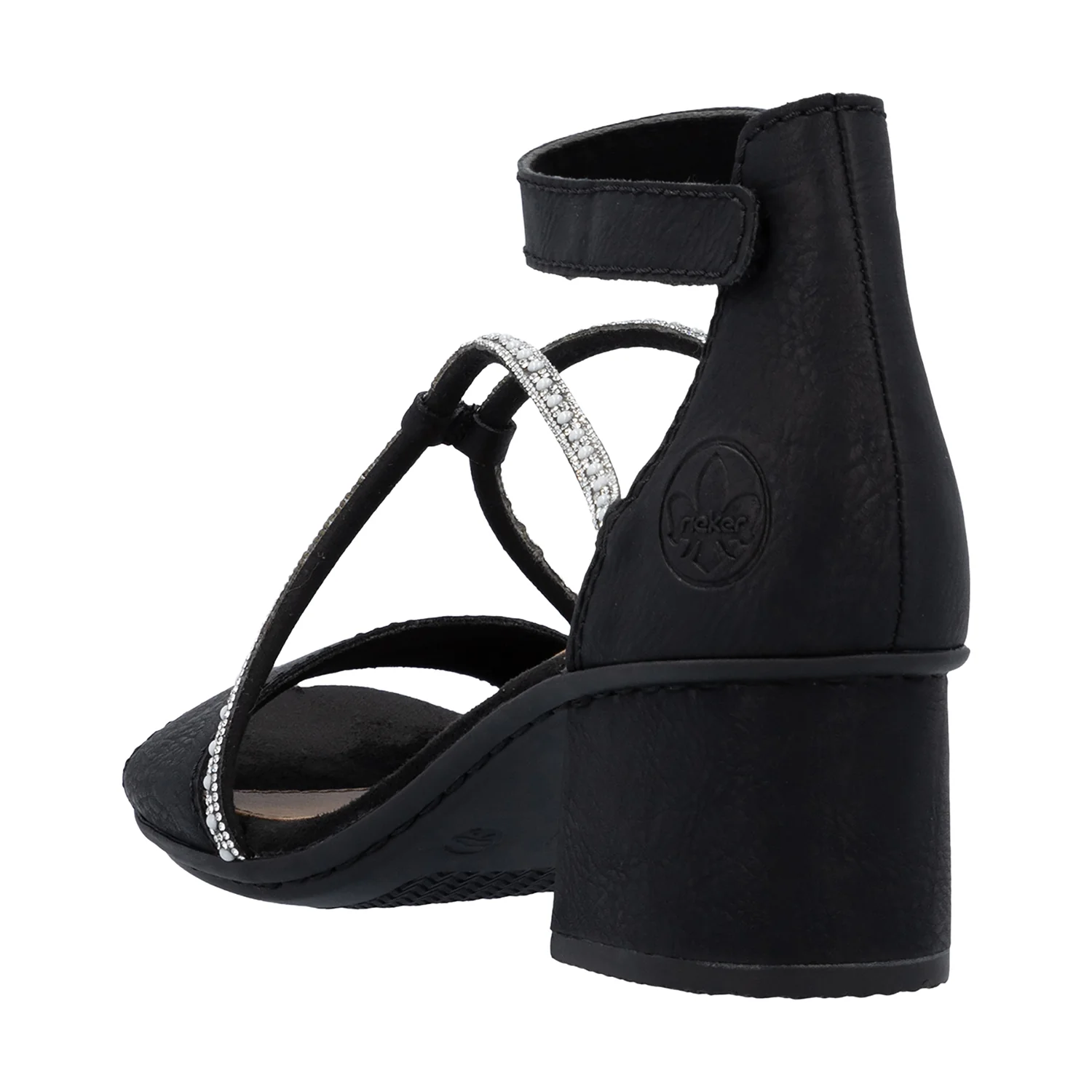 Rieker 64654-00 Women's Dress Heels Schwarz/Schwarz Eagle/Tubealino - Image 6