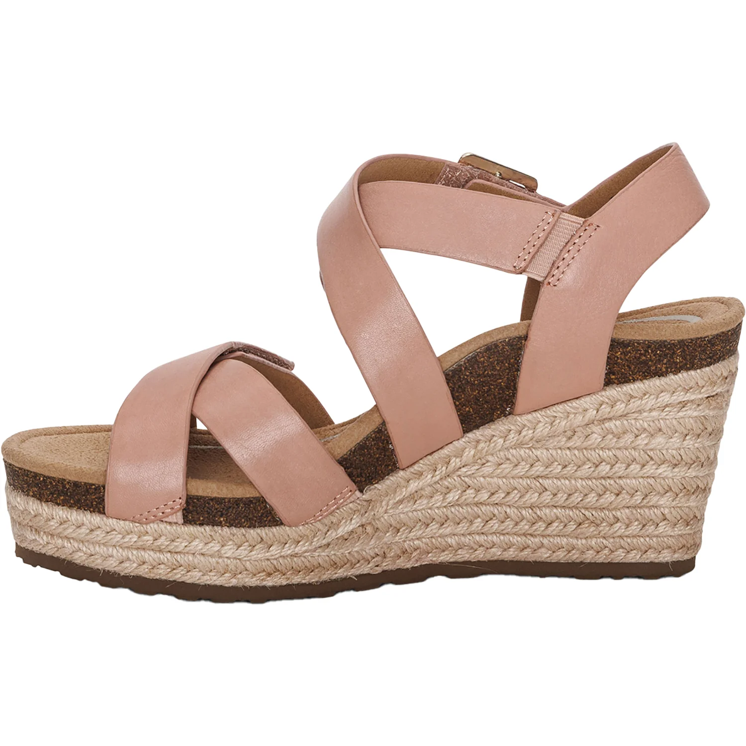 Aetrex Anna Women's Wedge Sandals Rose - Image 3