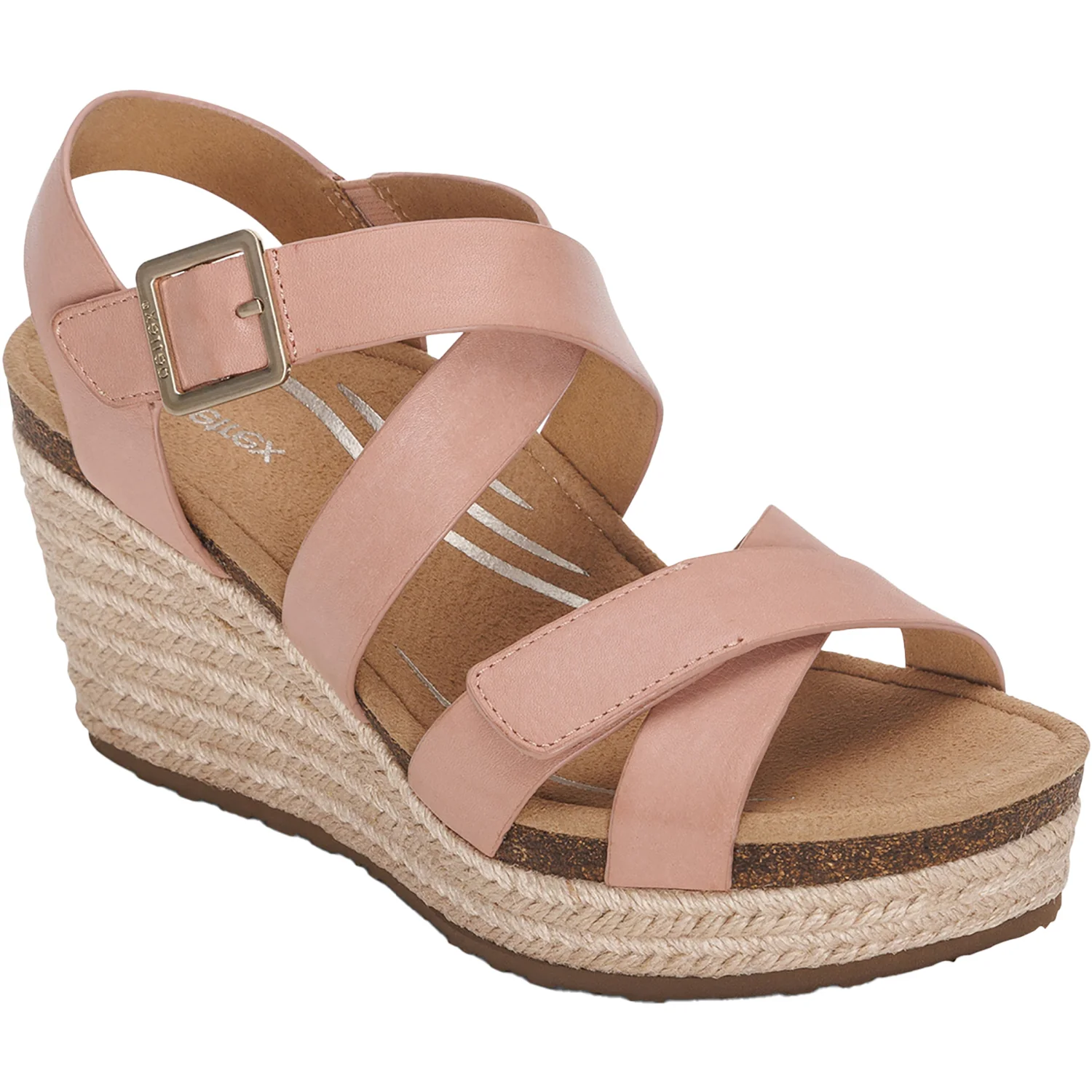 Aetrex Anna Women's Wedge Sandals Rose - Image 5