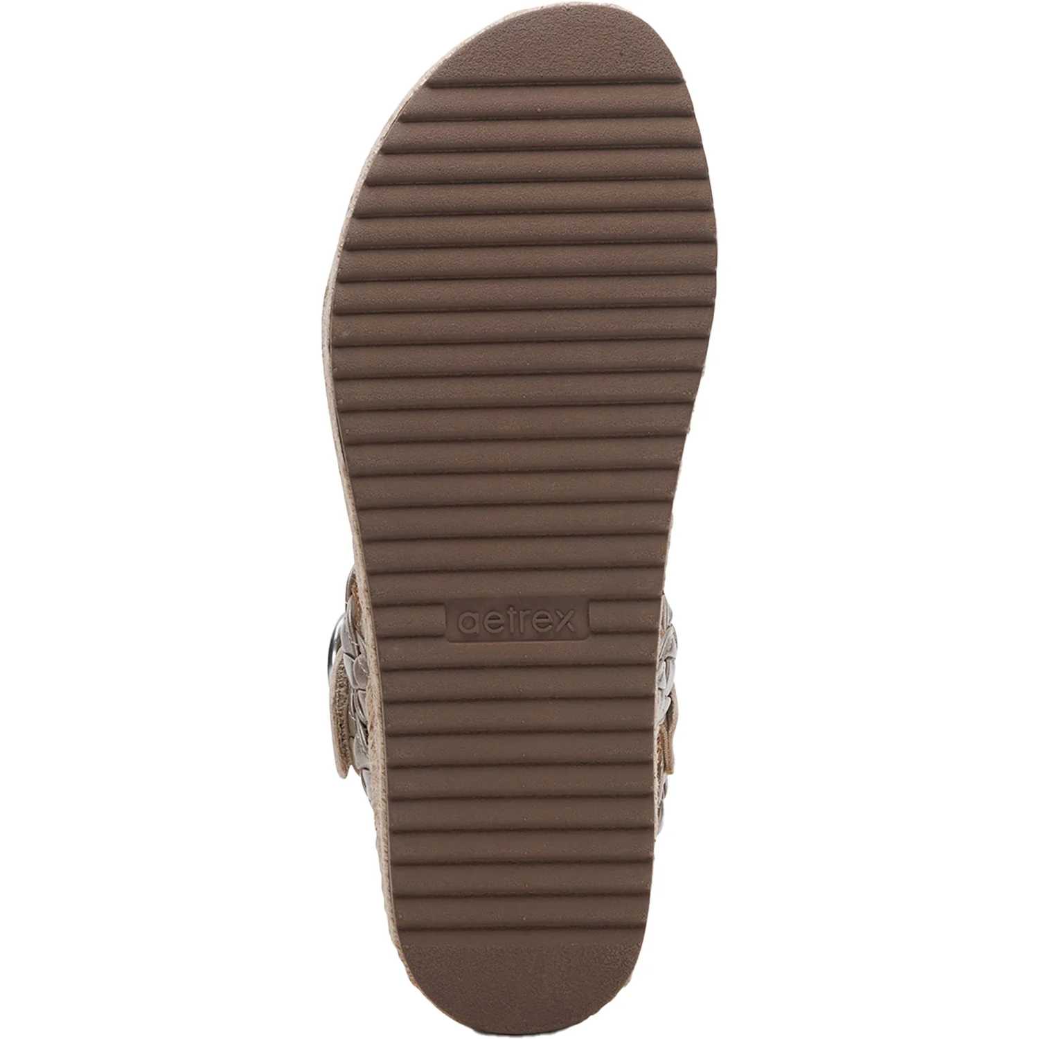 Aetrex Ariel Women's Wedge Sandals Sand - Image 4