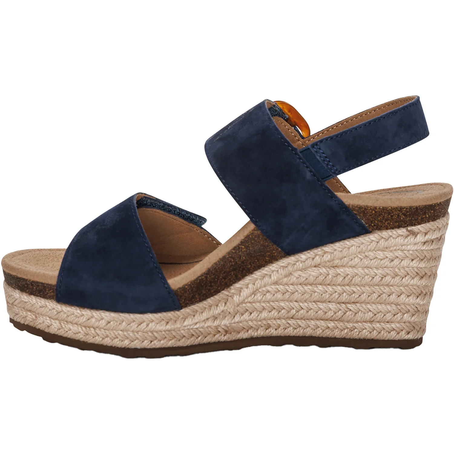 Aetrex Ashley Women's Sandals Navy Leather - Image 3