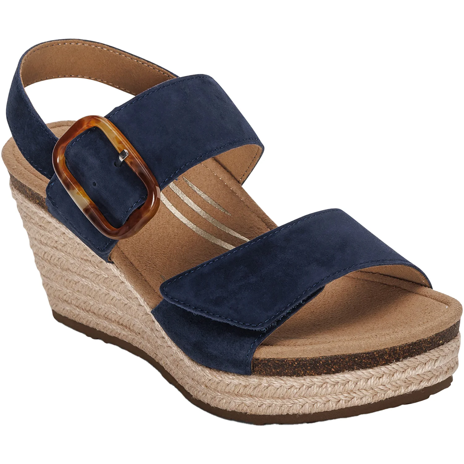 Aetrex Ashley Women's Sandals Navy Leather - Image 5