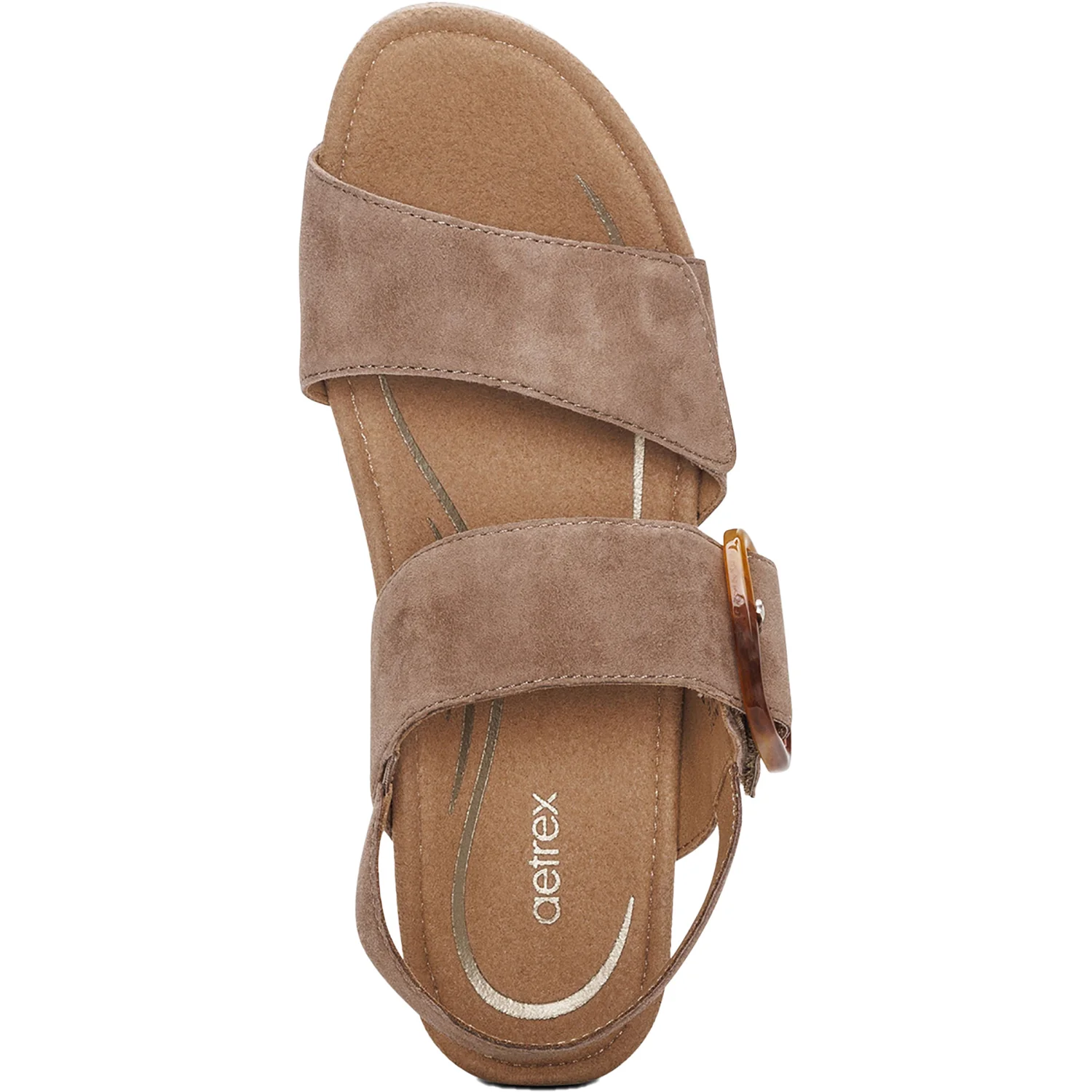Aetrex Ashley Women's Sandals Taupe - Image 2